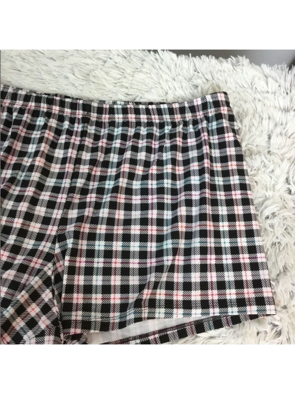 Kohl’s 2-Pack Sleep Shorts – Love Print & Plaid – Size 3X – Pajama Shorts - Picture 13 of 14